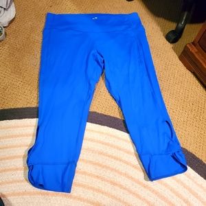 Under Armour Capri Leggings Women Size XXL Royal Blue